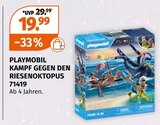 Kampf gegen den Riesenoktopus Angebote von Playmobil bei Müller Halle für 19,99 €