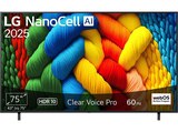 NanoCell TV 75NANO80A6B (Flat, 75 Zoll / 190 cm, UHD 4K, SMART TV) von LG im aktuellen MediaMarkt Saturn Prospekt für 849,00 €