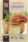 2 croissants jambon & emmental à Lidl dans Gélannes