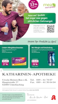 mea - meine apotheke Prospekt der Woche "Unsere April-Angebote" Seite 1, 01.04.2026 bis 30.04.2026 für Taufkirchen Aktueller mea - meine apotheke Prospekt "Unsere April-Angebote" Seite 1 von 4 Seiten für Taufkirchen