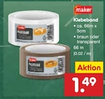 Klebeband Braun im Angebot bei Netto Marken-Discount in Rostock Klebeband Braun Angebote von maker bei Netto Marken-Discount Rostock für 1,49 €