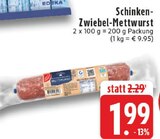EDEKA Monheim - Schinken-Zwiebel-Mettwurst Angebot im Prospekt Schinken-Zwiebel-Mettwurst bei EDEKA im Monheim Prospekt für 1,99 €