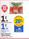 Baby carottes - Notre Jardin - E.Leclerc à Courbevoie Baby carottes - Notre Jardin en promo chez E.Leclerc Courbevoie à 1,59 €