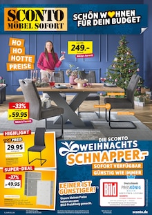 Sconto SB Prospekt der KW 50 "SCHÖN WOHNEN FÜR DEIN BUDGET" Aktueller Sconto SB Prospekt "SCHÖN WOHNEN FÜR DEIN BUDGET" Seite 1 von 8 Seiten