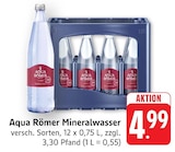Mineralwasser Angebote von Aqua Römer bei E center Reutlingen für 4,99 €