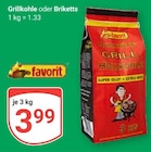 Grillkohle Angebote von favorit bei GLOBUS Gera für 3,99 €