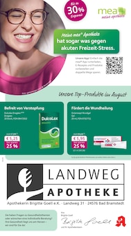 mea - meine apotheke Prospekt Unsere August-Angebote mit 4 Seiten