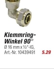 Klemmring-Winkel 90° im aktuellen toom Baumarkt Prospekt für 5,29 €