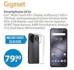 Smartphone GP20 von Gigaset im aktuellen V-Markt Prospekt für 79,90 €