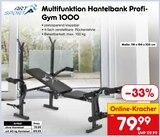 Multifunktion Hantelbank Profi-Gym 1000 Angebote von Art Sport bei Netto Marken-Discount Gifhorn für 79,99 €