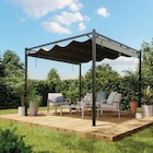 Pergola autoportante aluminium Alizé coloris gris Klikstrom 3 x 3 m - Klikstrom en promo chez Castorama Annecy à 199,90 €