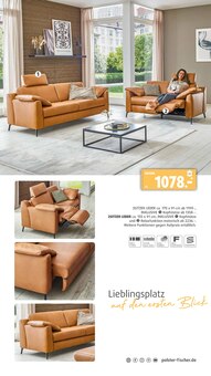 Sofa im aktuellen Polstermöbel Fischer Prospekt (Fürth) Sofa im Polstermöbel Fischer Prospekt "URLAUBSGELD FÜR ALLE" mit 35 Seiten (Fürth)