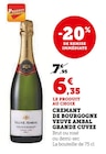 Crémant de Bourgogne Grande Cuvée - Veuve Ambal en promo chez Super U Armentières à 6,35 €