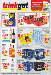 Trinkgut Prospekt für Oberhausen mit 10 Seiten Trinkgut Prospekt für Oberhausen: "Aktuelle Angebote", 10 Seiten, 16.02.2026 - 21.02.2026