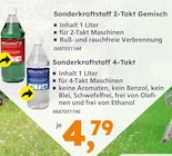 Sonderkraftstoff 2-Takt Gemisch Angebote bei Globus-Baumarkt Mannheim für 4,79 €
