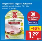 Veganer Aufschnitt bei Netto Marken-Discount im Frankenthal Prospekt für 1,29 €