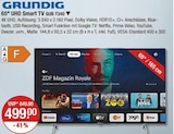 65" UHD Smart TV GUB 7340 Angebote von GRUNDIG bei V-Markt München für 499,00 €