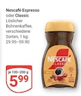 Espresso im Angebot bei GLOBUS in Homburg Espresso Angebote von Nescafé bei GLOBUS Homburg für 5,99 €