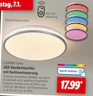 LED-Deckenleuchte mit Farbtonsteuerung von LIVARNO home im aktuellen Lidl Prospekt