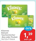 Aktuelles Balsam Taschentücher-Box oder Pocket Angebot bei budni in Hamburg ab 1,39 €