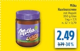 Haselnusscreme im Angebot bei diska in Amberg Haselnusscreme Angebote von Milka bei diska Amberg für 2,49 €