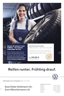 Volkswagen Prospekt der KW 11 "Der Frühling startet mit Power" Aktueller Volkswagen Prospekt "Der Frühling startet mit Power" Seite 1 von 1 Seiten
