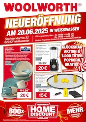 Aktueller Woolworth Discounter Prospekt in Boxberg und Umgebung, "NEUERÖFFNUNG IN WEIßWASSER" mit 8 Seiten, 20.06.2025 - 20.06.2025