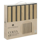 Lot de 3 panneaux colva - ATMOSPHERA en promo chez Maxi Bazar Lot de 3 panneaux colva - ATMOSPHERA dans le catalogue Maxi Bazar