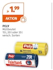 Müllbeutel Angebote von PELY bei Müller Bielefeld für 1,99 €