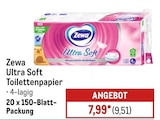 Ultra Soft Toilettenpapier im METRO Prospekt Ultra Soft Toilettenpapier von Zewa im aktuellen METRO Prospekt für 9,51 €