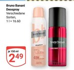 Deospray im Angebot bei GLOBUS in Oberursel Deospray Angebote von Bruno Banani bei GLOBUS Oberursel für 2,59 €