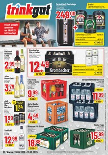 Krombacher im Trinkgut Prospekt "Aktuelle Angebote" mit 6 Seiten (Hilden)