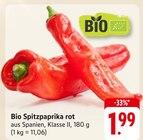 Spitzpaprika rot Angebote von BIO bei E center Göppingen für 1,99 €