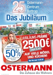 Aktueller Ostermann Möbel & Einrichtung Prospekt in Essen und Umgebung, "25 Jahre - Das Jubiläum - Bis zu 50% Jubiläumsrabatt" mit 12 Seiten, 14.06.2025 - 11.07.2025