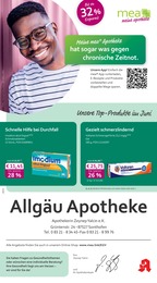 mea - meine apotheke Prospekt für Sonthofen mit 4 Seiten mea - meine apotheke Prospekt für Sonthofen: "Unsere Juni-Angebote", 4 Seiten, 01.06.2026 - 30.06.2026