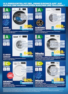 Waschmaschine im EURONICS Prospekt "GENAU RICHTIG. ANGEBOTE IN SOMMERLAUNE." mit 16 Seiten (Neumünster)