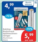 Rostschreck Spülmaschinenreiniger von Rokittas für 4,99 € bei budni im Angebot Rostschreck Spülmaschinenreiniger von Rokittas im aktuellen budni Prospekt