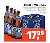 Getränke Hörl - HUBER WEISSES Angebot im Prospekt HUBER WEISSES bei Getränke Hörl im Prospekt "" für 17,99 €