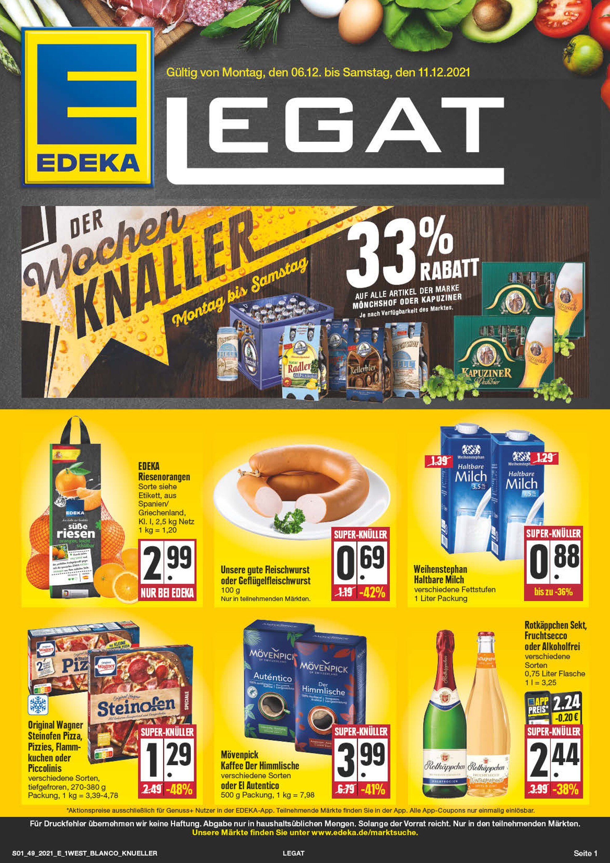 EDEKA Prospekt für Theisseil mit 28 Seiten EDEKA Prospekt für Theisseil: "Top Angebote!", 28 Seiten, 06.12.2021 - 11.12.2021