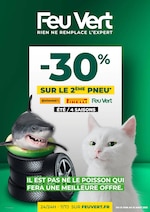 Catalogue Feu Vert à Vaujours, avec 1 page Prospectus Feu Vert à Vaujours, "30% sur le 2ème pneu", 1 page, 18/06/2021 - 21/08/2021