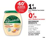Mayonnaise Comme à la maison - Bénédicta - Super U à Valence Mayonnaise Comme à la maison - Bénédicta en promo chez Super U Valence à 0,79 €