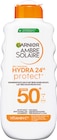 Sonnenmilch Hydra 24h Protect LSF 50+ von Garnier Ambre Solaire im aktuellen Rossmann Prospekt für 7,99 €