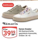 Damen-Sneaker Angebote von Tamaris bei GLOBUS Bruchsal für 39,99 €