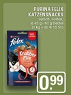 KATZENSNACKS im Angebot bei EDEKA in Haltern am See KATZENSNACKS Angebote von PURINA FELIX bei EDEKA Haltern am See für 0,99 €