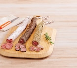 Fuet extra au poivre ou aux fines herbes ou au paprika ou nature del pais - U Express à Bastia Fuet extra au poivre ou aux fines herbes ou au paprika ou nature del pais en promo chez U Express Bastia à 5,00 €