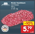 Rinder Hackfleisch Angebote von Gut Ponholz bei Netto Marken-Discount Pforzheim für 5,79 €