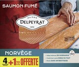 Saumon Fumé Norvège - DELPEYRAT en promo chez Géant Casino Créteil à 6,49 €