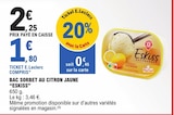 Bac sorbet au citron jaune à E.Leclerc dans Passy-en-Valois Bac sorbet au citron jaune à E.Leclerc dans Passy-en-Valois