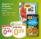 Fix im Angebot bei GLOBUS in Hof Fix Angebote von Maggi bei GLOBUS Hof für 0,39 €