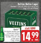 Helles Lager Angebote von Veltins bei EDEKA Herford für 14,99 €